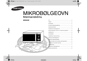 Brugsanvisning Samsung MW82W Mikroovn