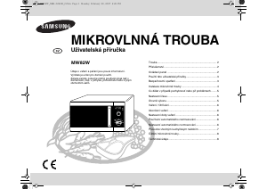 Manuál Samsung MW82W-S/XEH Mikrovlnná trouba
