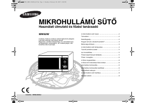 Használati útmutató Samsung MW82W-S/XEH Mikrohullámú sütő