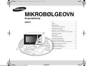 Brugsanvisning Samsung MW82Y Mikroovn