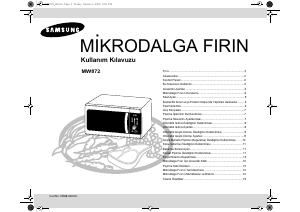 Kullanım kılavuzu Samsung MW872 Mikrodalga