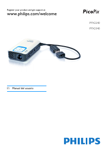 Manual de uso Philips PPX2340 PicoPix Proyector