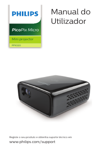 Manual Philips PPX320 PicoPix Micro Projetor