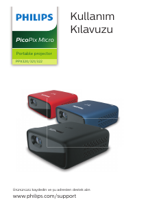 Kullanım kılavuzu Philips PPX320 PicoPix Micro Projektör