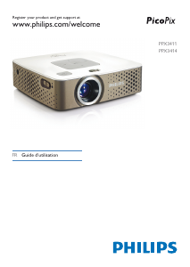 Mode d’emploi Philips PPX3414 PicoPix Projecteur