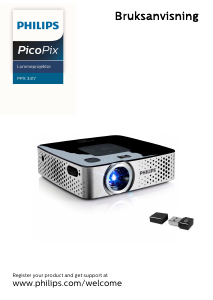 Bruksanvisning Philips PPX3417W PicoPix Projektor