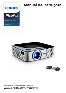 Manual Philips PPX3417W PicoPix Projetor