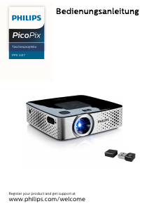 Bedienungsanleitung Philips PPX3417W PicoPix Projektor