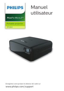 Mode d’emploi Philips PPX360 PicoPix Micro 2tv Projecteur