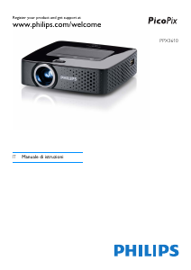 Manuale Philips PPX3610TV PicoPix Proiettore