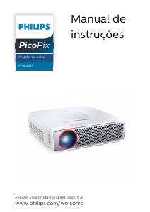 Manual Philips PPX4835 PicoPix Projetor