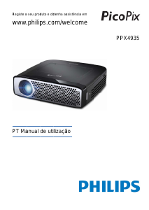 Manual Philips PPX4935 PicoPix Projetor