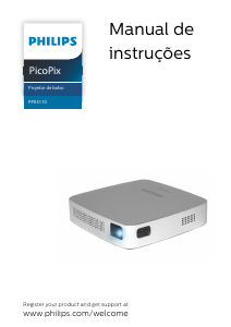 Manual Philips PPX5110 PicoPix Projetor