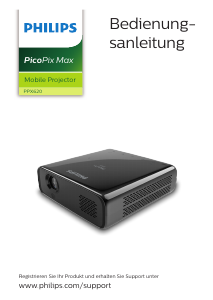 Bedienungsanleitung Philips PPX620 PicoPix Max Projektor