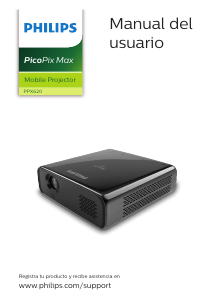 Manual de uso Philips PPX620 PicoPix Max Proyector