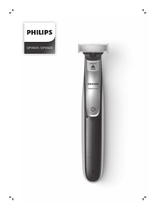 Manual Philips QP2620 OneBlade Máquina barbear