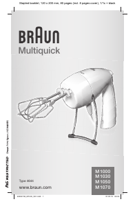 Посібник Braun M 1050 Multiquick Ручний міксер
