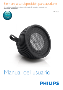 Manual de uso Philips SB2000B Altavoz