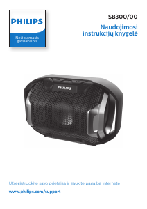 Vadovas Philips SB300B Garsiakalbis