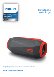 Rokasgrāmata Philips SB500B Skaļrunis