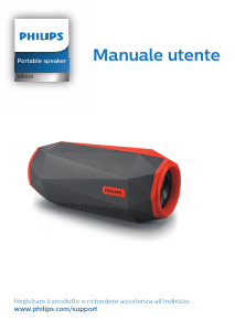 Manuale Philips SB500M Altoparlante