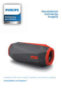 Vadovas Philips SB500M Garsiakalbis