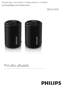 Návod Philips SBA3210 Reproduktor