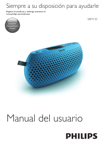 Manual de uso Philips SBM130BLU Altavoz