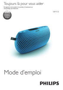 Mode d’emploi Philips SBM130BLU Haut-parleur