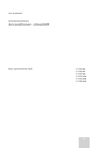 Handleiding Vaillant V 7-035 NW Airconditioner