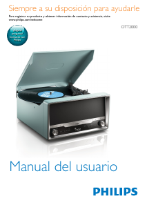 Manual de uso Philips OTT2000 Giradiscos