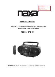Manual Naxa NPB-273 Stereo-set
