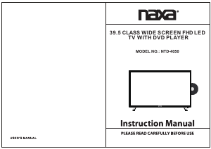 Handleiding Naxa NTD-4050 LED televisie