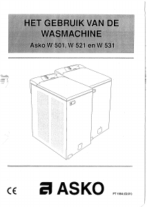 Handleiding Asko W521 Wasmachine