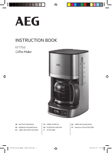 Manual AEG KF7700 Máquina de café