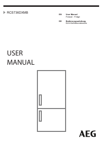 Manual AEG RCS736DXMB Fridge-Freezer