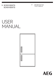 Manuale AEG SCK818D6TS Frigorifero-congelatore