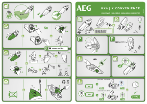 Наръчник AEG HX6-23ÖKO Ръчен вакуум