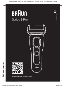 Bruksanvisning Braun 9447 Series 9 Pro Barbermaskin