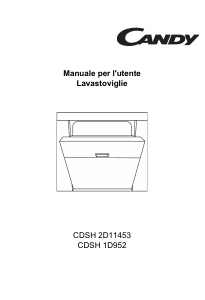 Manuale Candy CDSH 1D952 Lavastoviglie