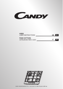 Manuale Candy CDOY7W4X Piano cottura