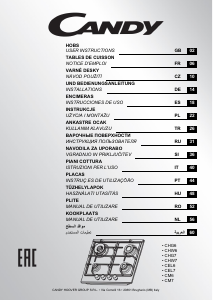Manual Candy CHW74WX Hob