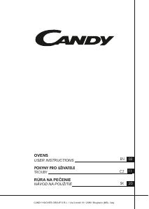 Návod Candy FCT825XL1 Rúra