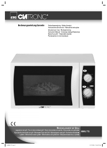 Manual Clatronic MWG 772 Microwave
