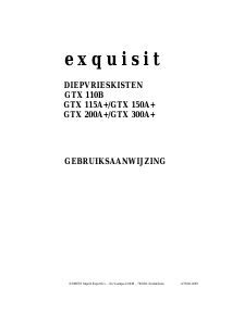 Handleiding Exquisit GTX 115A+ Vriezer