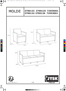 Vadovas JYSK Molde (65x163) Sofa