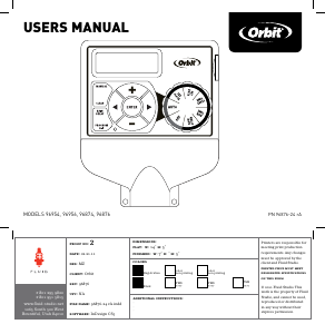 Manual Orbit 96956 Easy Dial 4 Water Computer