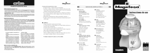 Manual de uso Magefesa MGF-3520 Licuadora