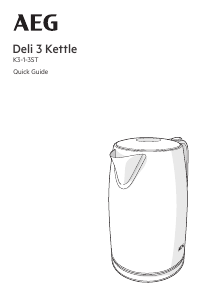 Manual AEG K3-1-3ST Deli 3 Kettle