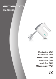 Manual Emerio HM-126681 Hand Mixer
